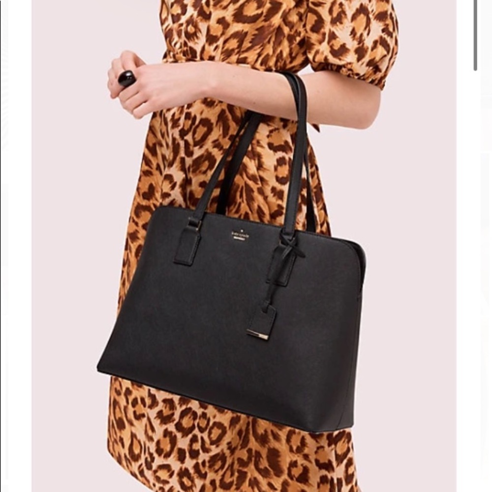 Kate Spade black laptop tote